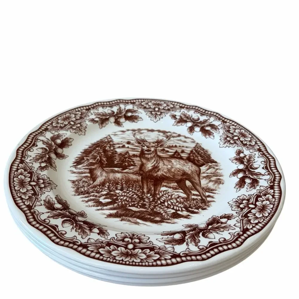 Royal Stafford Homeland STAG Porcelain Dinner Plates 11
